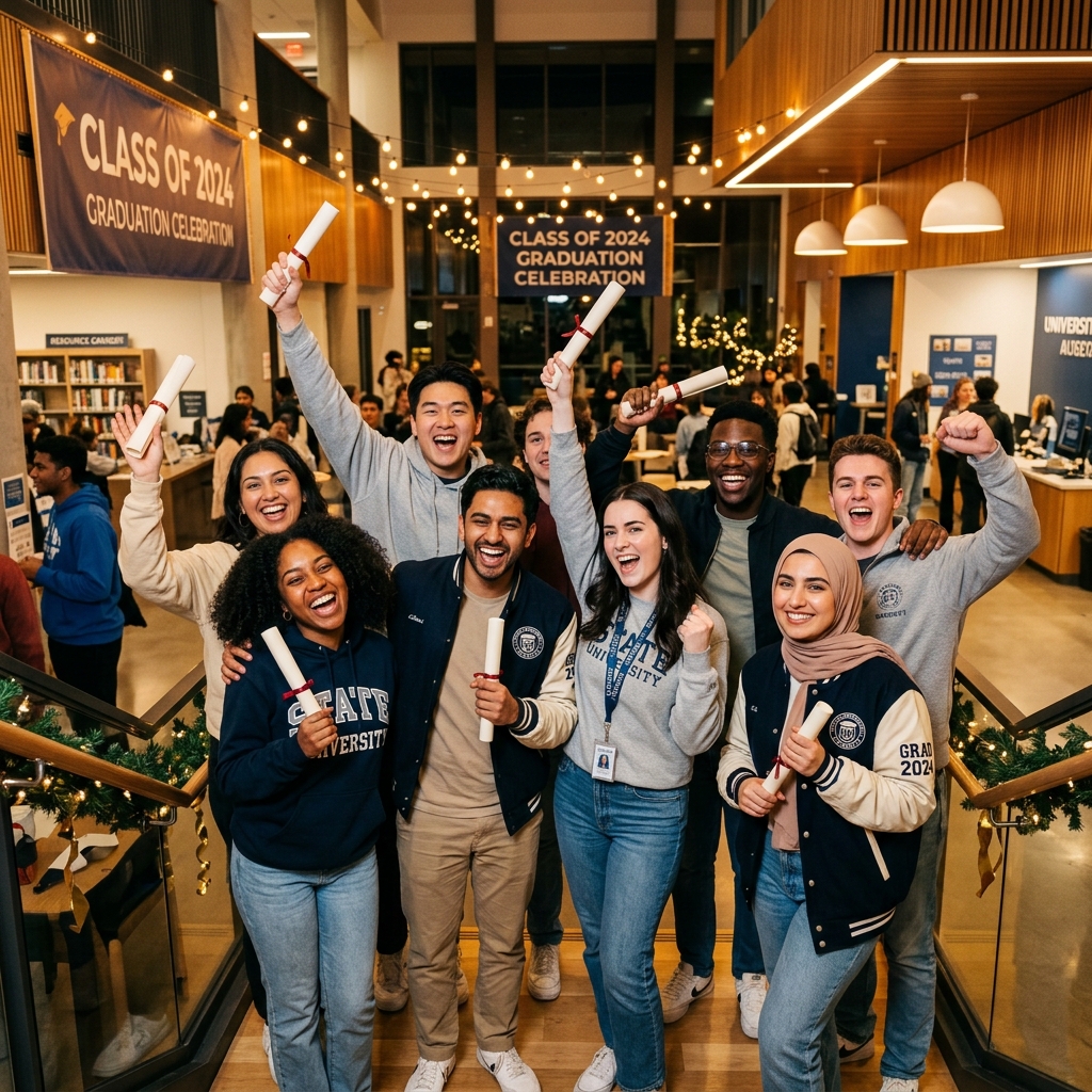 Students studying at One Australia