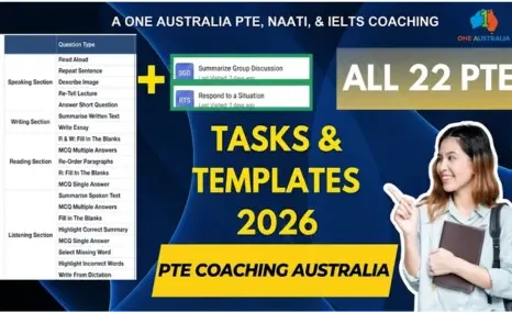 New 22 PTE Tasks PTE Coaching Australia