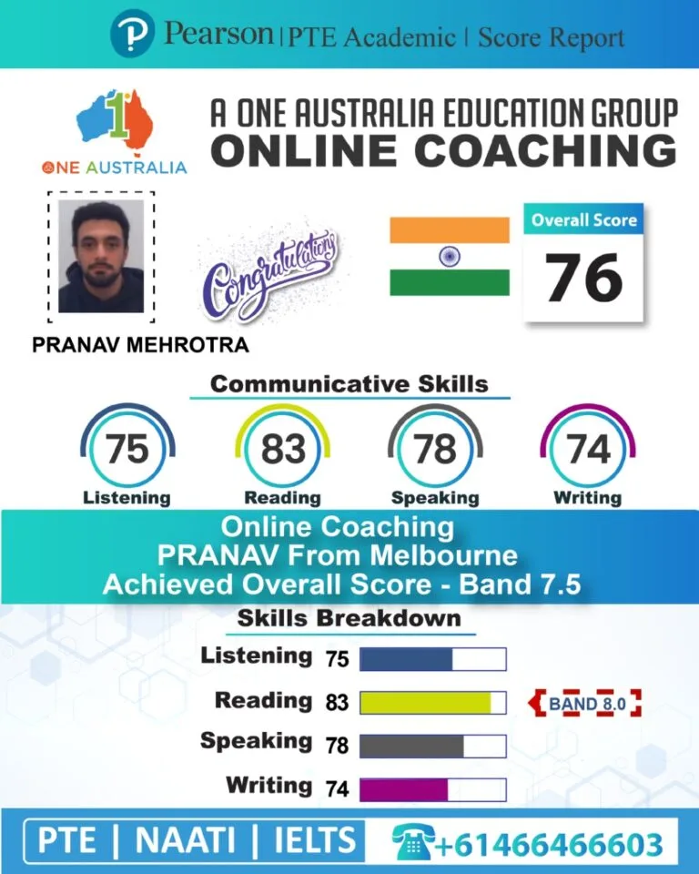 PTE scorecard: Pranav Mehrotra achieves overall score 76.