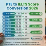 PTE to IELTS Score Conversion 2026 – Official Chart, Skill-Wise Comparison & Real Examples