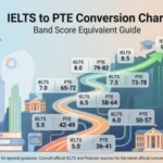 IELTS to PTE Conversion Chart – Band Score Equivalent Guide