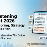 PTE Listening Format 2026: Tasks, Scoring, Strategy & Practice Plan 79+ Guide