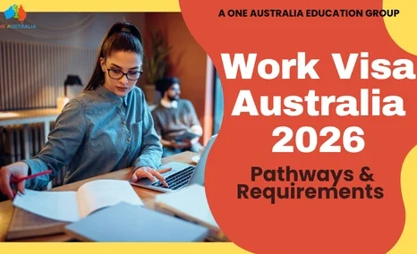 Work visa Australia application concept showing skilled migration and employment opportunity